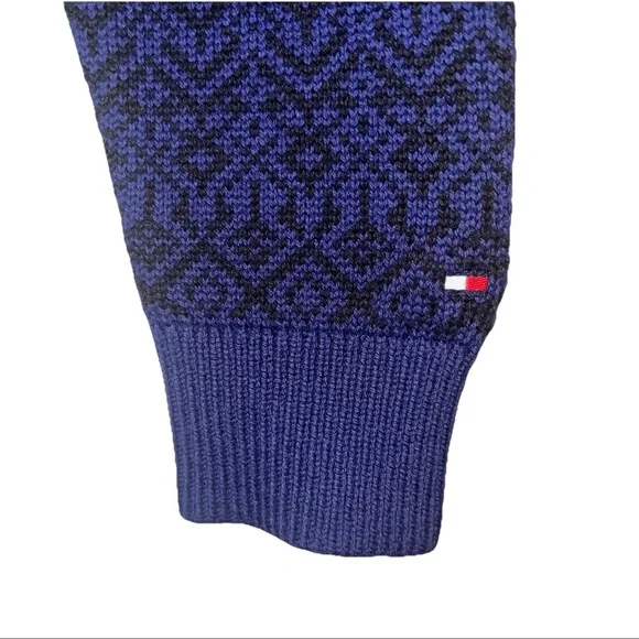 Tommy Hilfiger Men’s Medium Jacquard Fair Isle Sweater – NWT - Picture 7 of 10